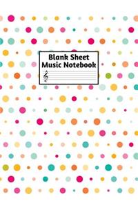 Blank Sheet Music Notebook