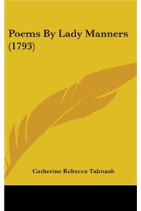 Poems By Lady Manners (1793)