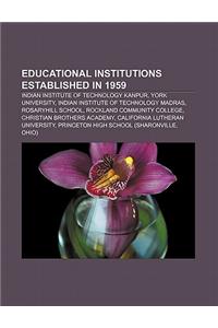 Educational Institutions Established in 1959