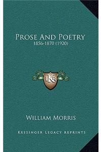 Prose And Poetry