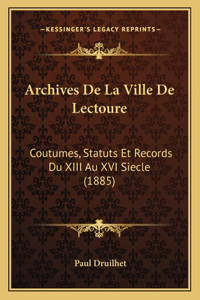 Archives de La Ville de Lectoure