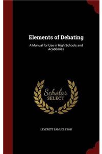 Elements Of Debating