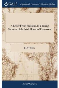 A Letter from Rusticus, to a Young Member of the Irish House of Commons