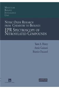 Nitric Oxide Research from Chemistry to Biology: EPR Spectroscopy of Nitrosylated Compounds