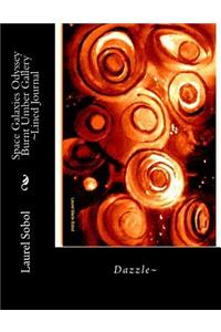 Space Galaxies Odyssey Burnt Umber Gallery Lined Journal