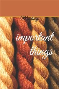 important things