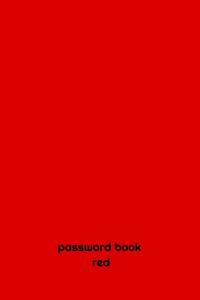 PASSWORD BOOK red