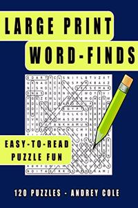 Large Print Word-Finds Easy-To-Read Puzzle Fun