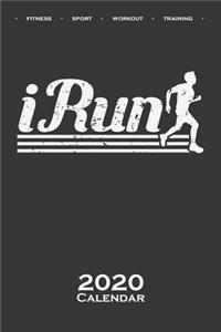 run a marathon "iRun" Calendar 2020