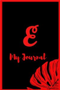 My Journal with the initial E