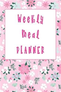 Weekly Floral Meal Planner for Ladies