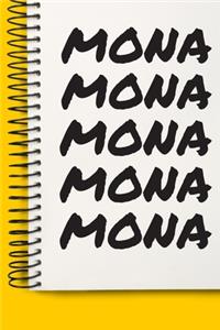 Name MONA A beautiful personalized