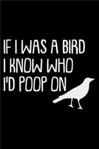 If I Was A Bird I Know Who I'D Poop On