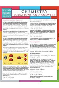 Chemistry Equations And Answers (Speedy Study Guides)