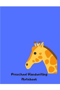 Preschool Handwriting Notebook