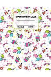 Composition Notebook Wide Ruled