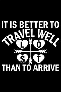 Is Is Better To Travel Well Lost Than To Arrive