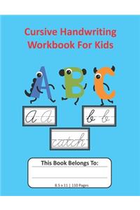 Cursive Handwriting Workbook For Kids