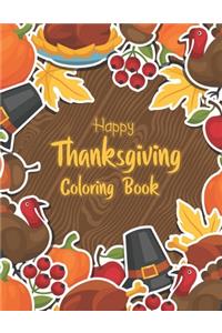 Happy Thanksgiving Coloring Book