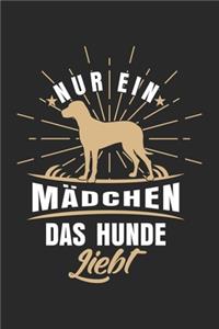 Nur ein Mädchen das Hunde liebt