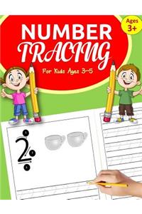 Number Tracing Books for Kids ages 3-5
