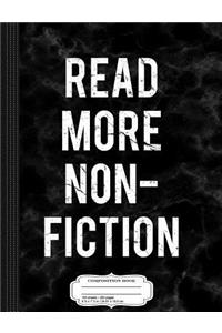 Vintage Read More Non-Fiction Books Composition Notebook