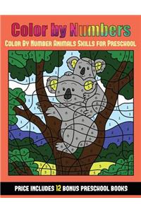 Color By Number Animals Skills for Preschool (Color By Number - Animals)