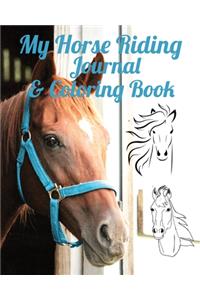My Horse Riding Journal & Coloring Book