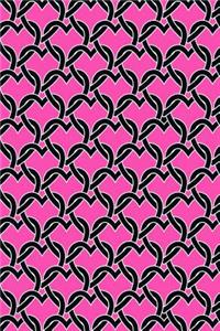 Journal Notebook Chained Hearts Pattern 13