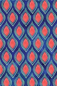 Journal Notebook Abstract Watercolor Pattern 1