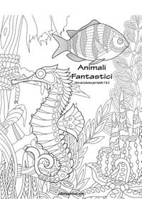 Animali Fantastici Libro da Colorare per Adulti 1 & 2