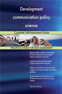 Development communication policy science