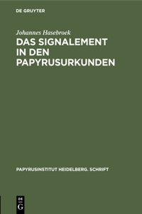 Das Signalement in Den Papyrusurkunden