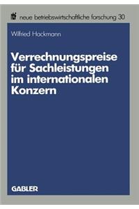 Verrechnungspreise Für Sachleistungen Im Internationalen Konzern