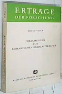 Forschungen Zur Romanischen Barockliteratur