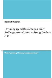 Ordnungsgemäßes Anlegen eines Auffanggurtes (Unterweisung Dachdecker / -in)