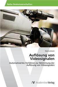 Auflosung Von Videosignalen