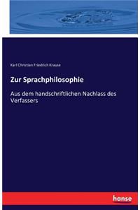 Zur Sprachphilosophie