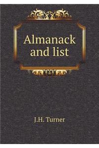 Almanack and List