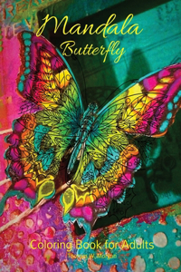 Mandala Butterfly Coloring Book for Adults