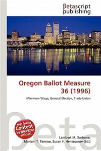 Oregon Ballot Measure 36 (1996)