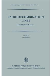 Radio Recombination Lines
