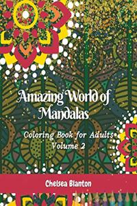 Amazing World of Mandalas Coloring Book for Adults Volume 2