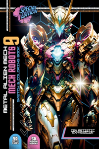 Metal Alien Mech Coloring Book
