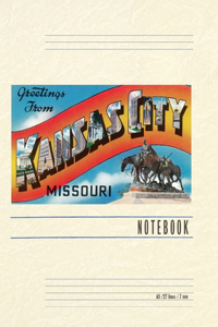 Vintage Lined Notebook Greetings from Kansas City