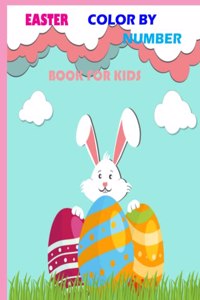 easter color by number book for kids