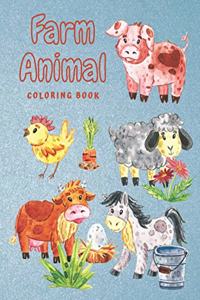 Farm Animal Coloring Book