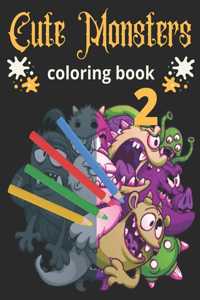 Cute Monsters 2 Coloring Book