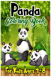 Panda Coloring Book For Kids Ages 4-8