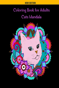 Coloring Book for Adults Cats Mandala